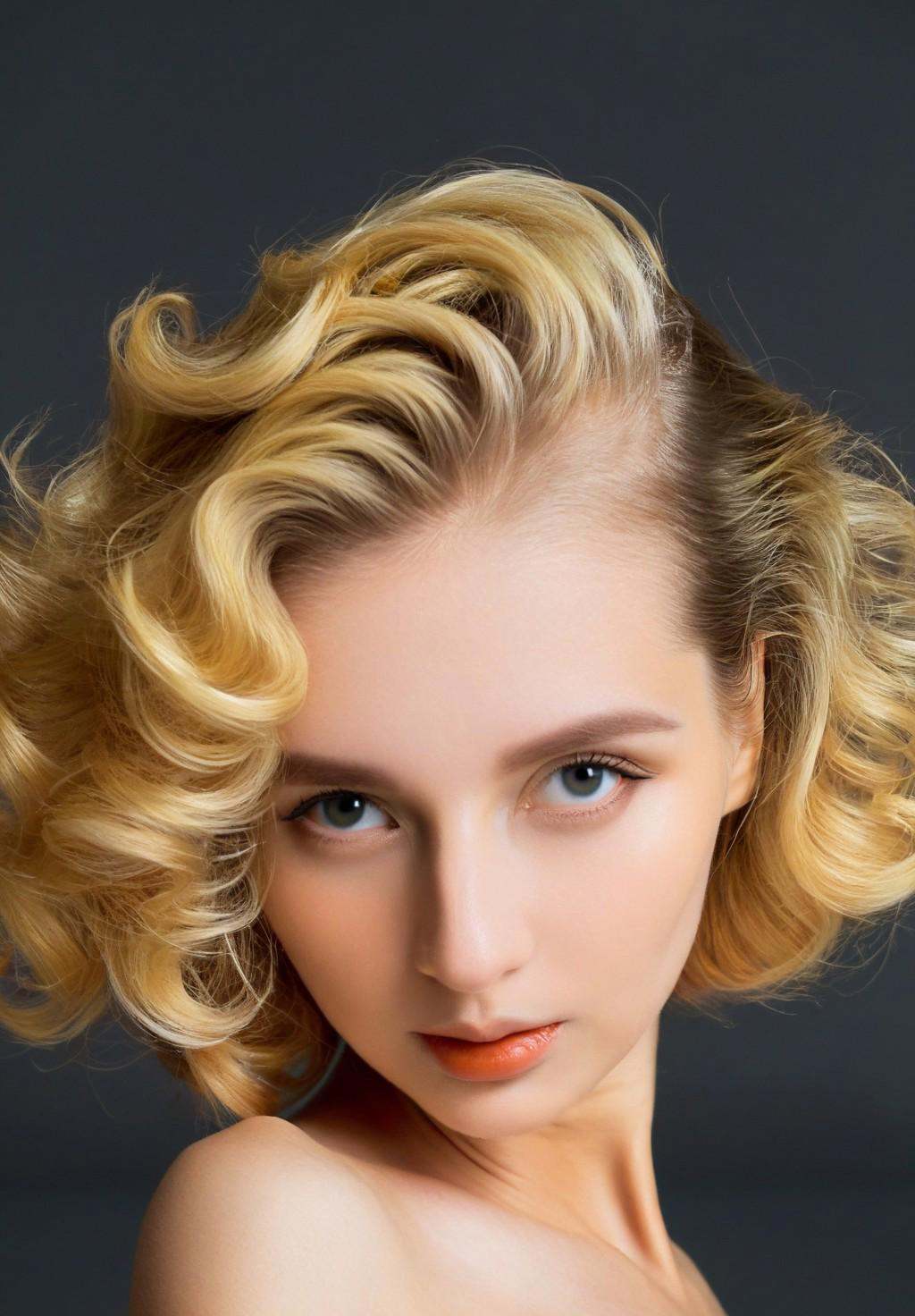 Envision a captivating artistic headshot of a beautiful extremely photogenic ohwx woman as a strikingly gorgeous portrait...