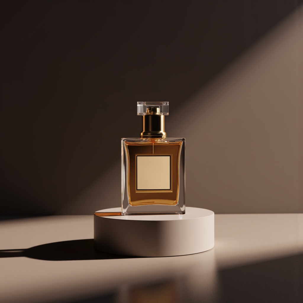 there is a bottle of perfume on a stand with a shadow,perfume bottle,raytraced highlights,raytraced lights and shadows,volumetric object,volumetric shadows and lighting,radiosity rendering,volumetric diffuse shading,raytraced lighting,behance. polished,3 d product render,raytraced render,ray traced lighting,smooth surface render,a raytraced image,rendered lighting,an ambient occlusion render,3d rendered model,volumetric shadow,((((volumetric lighting)))),volumetric noon lighting,volumetric lighting and shadows,product render,soft diffuse lighting,path tracing render,soft volumetric studio lighting,physically - based render,product design render,rendered in renderman,hyper realistic poison bottle,rendered 3d model,in volumetric lighting,rendered in high octane,