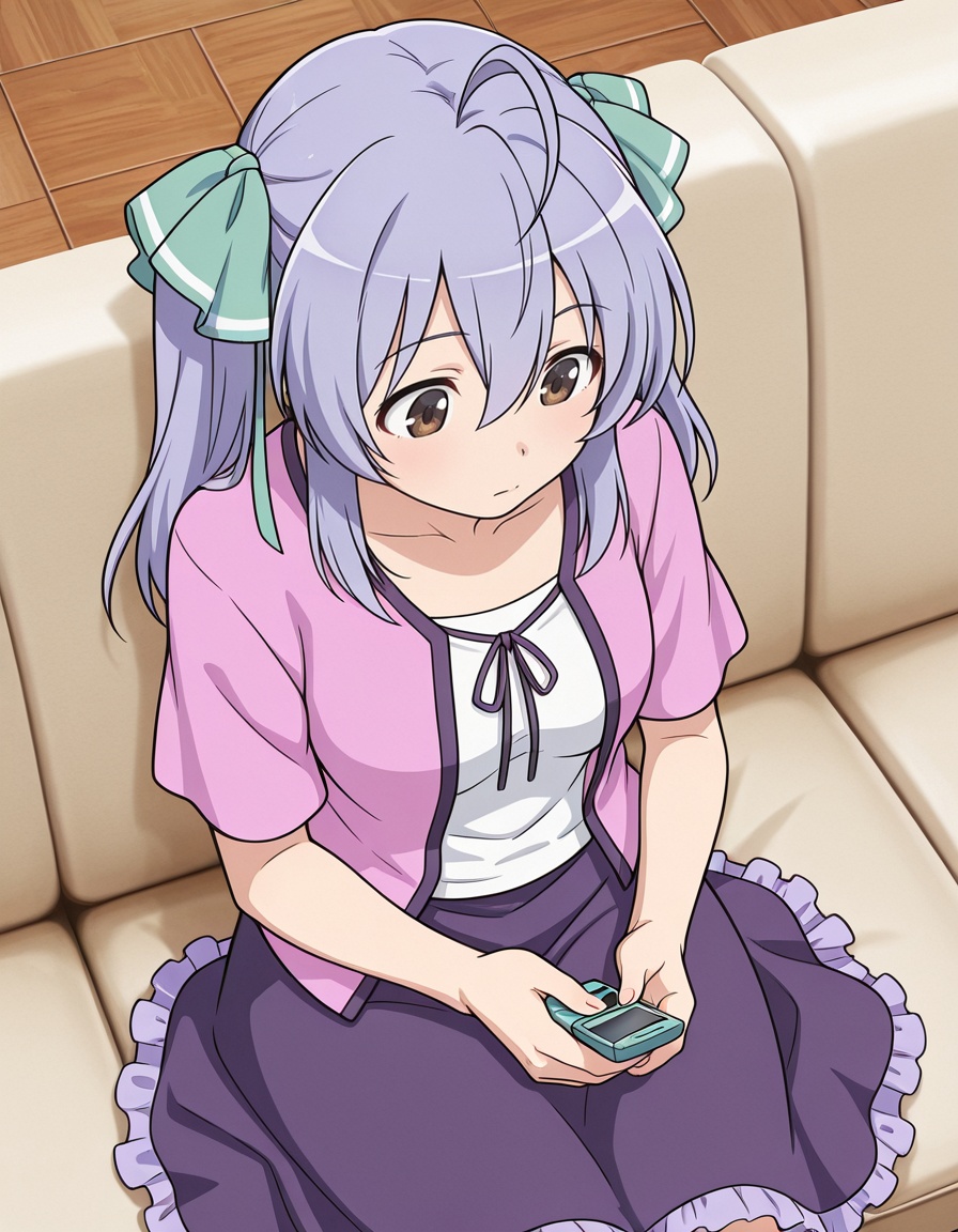 isana tachibana (yumekui merry),  long hair,  purple hair on Tensor.Art