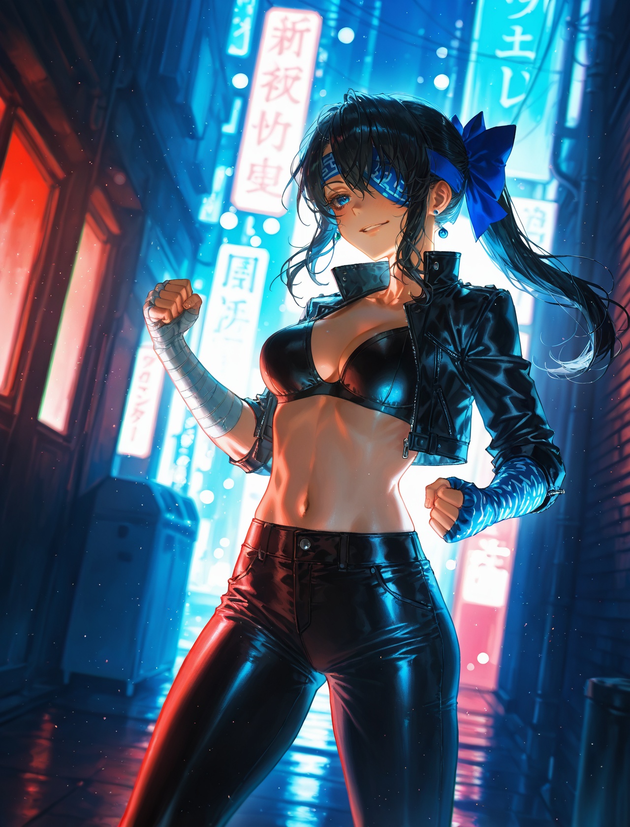 chromatic aberration,  color contrast,  cold colors on Tensor.Art