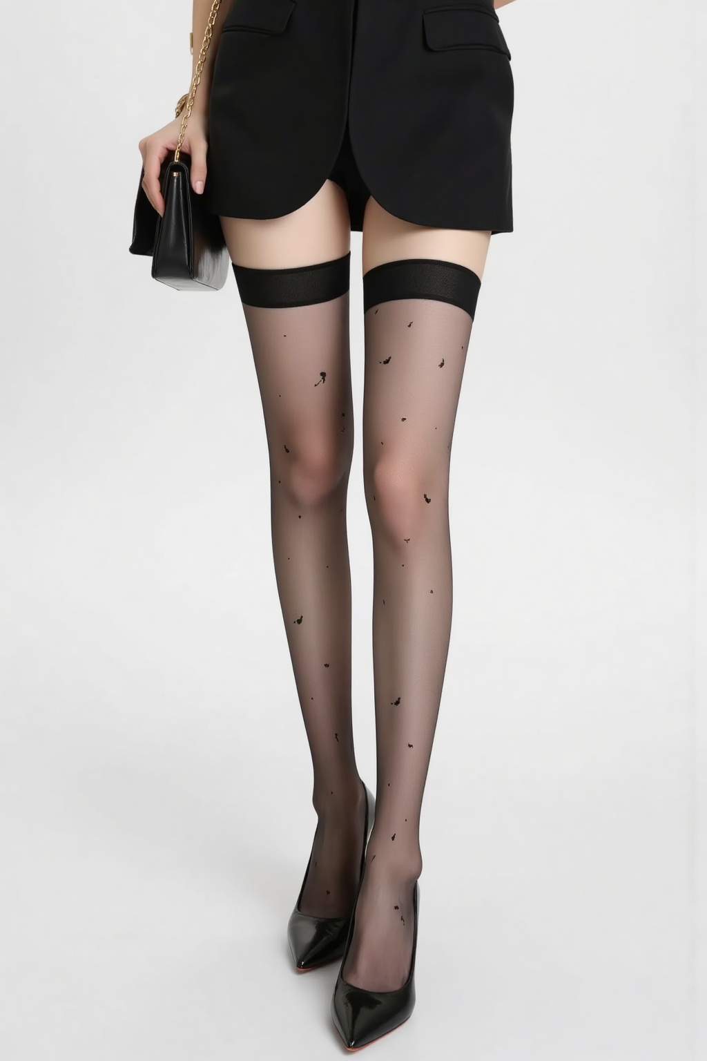 Black pantyhose,Black pantyhose,stand