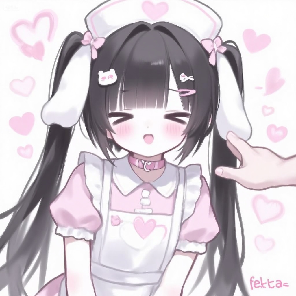 Rabbit-Ear Nurse Girl,, Negative prompt: ng_deepnegative_v1_75t,(badhandv4:1.2),EasyNegative,(worst quality:2),,nsfw, Steps: 30, Sampler: Euler, CFG scale: 3.5, Seed: ****133986, Size: 1024x1024, Model hash: 8cba4f1ef4, Model: F.1基础算法模型-哩布在线可运行_F.1-dev-fp8.safetensors, Denoising strength: 0, RNG: CPU, Lora 1: 萌绘物语手绘萝莉oc设计, Lora Hash 1: 35ff277d7e, Lora Weight 1: 1.0, vae_name: automatic