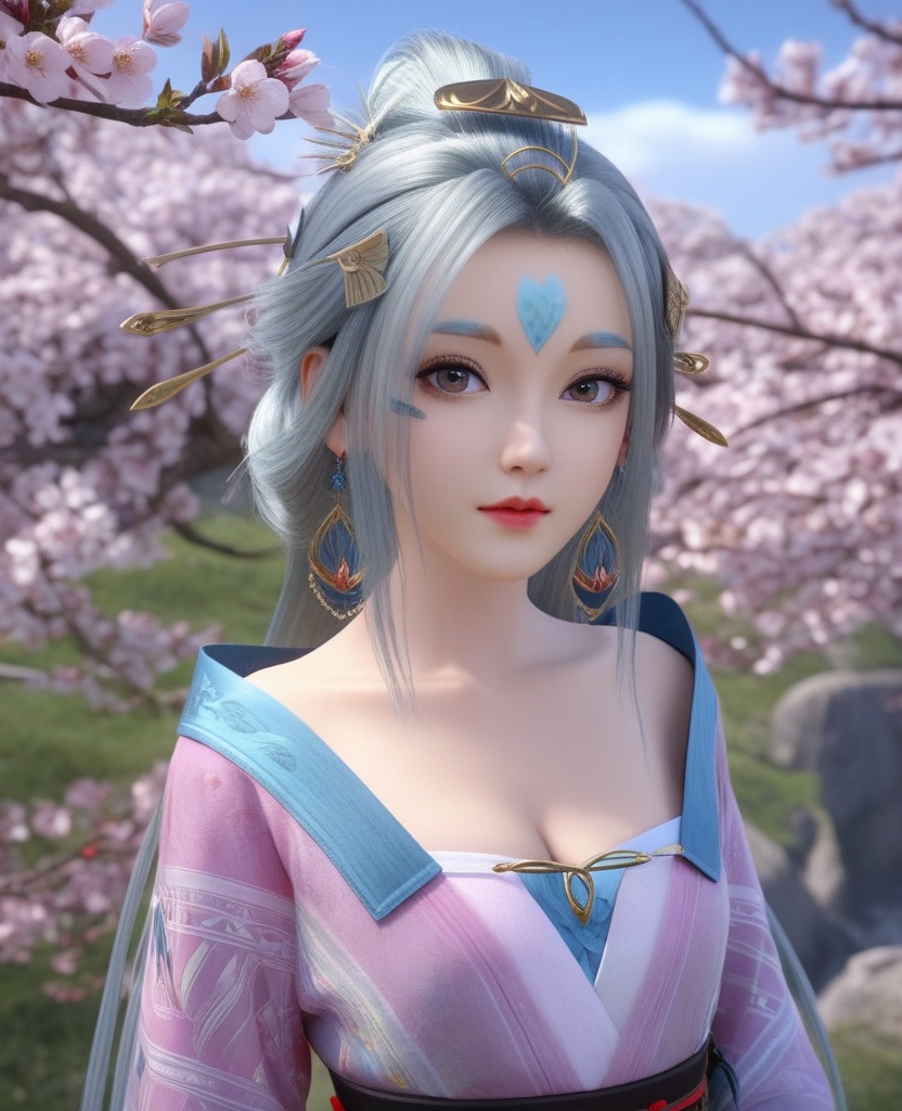 <lora:571-DA-XL-眷思量-奉眠:0.8>(,1girl, ,best quality, ),looking at viewer,  ,ultra detailed background,ultra detailed background,ultra realistic 8k cg,, ,masterpiece, (( , )),, ,   ,   cure blossom,  ,,  (cleavage), (), ,,