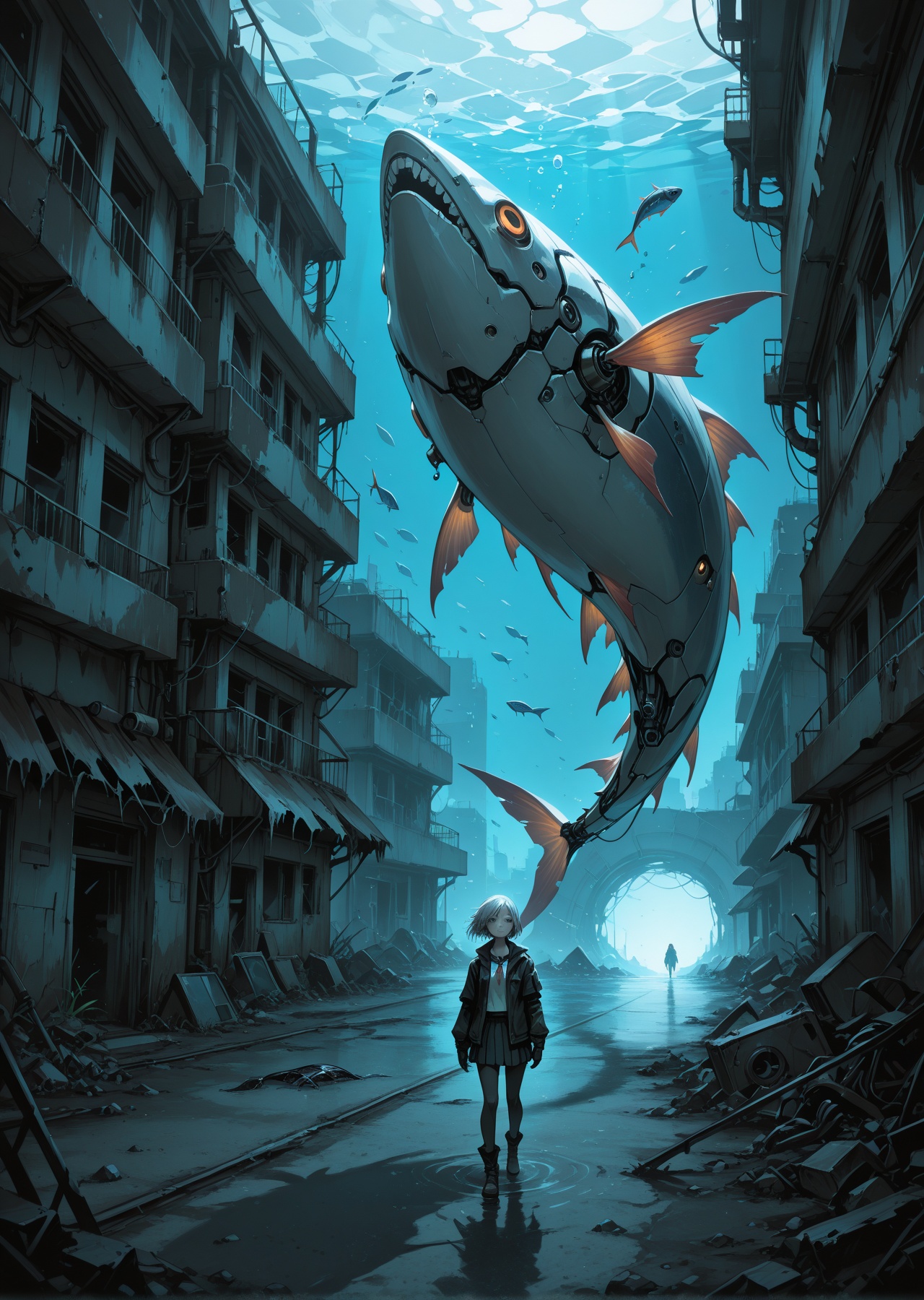 Best quality,  Masterpieces,  Dystopian style on Tensor.Art