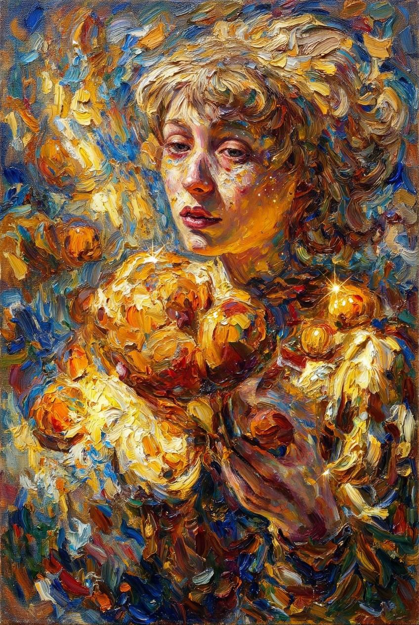 tot_art,  Paprica,  apricot ( oil painting art style on Tensor.Art