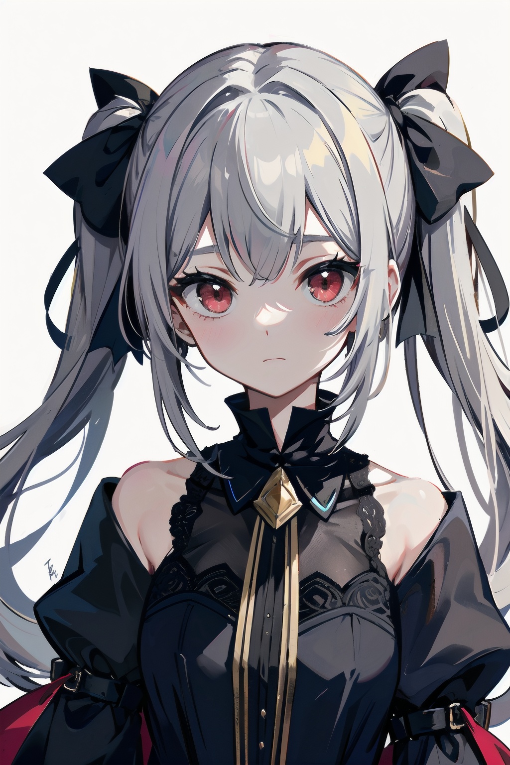 upper body,  ,  gray hair on Tensor.Art