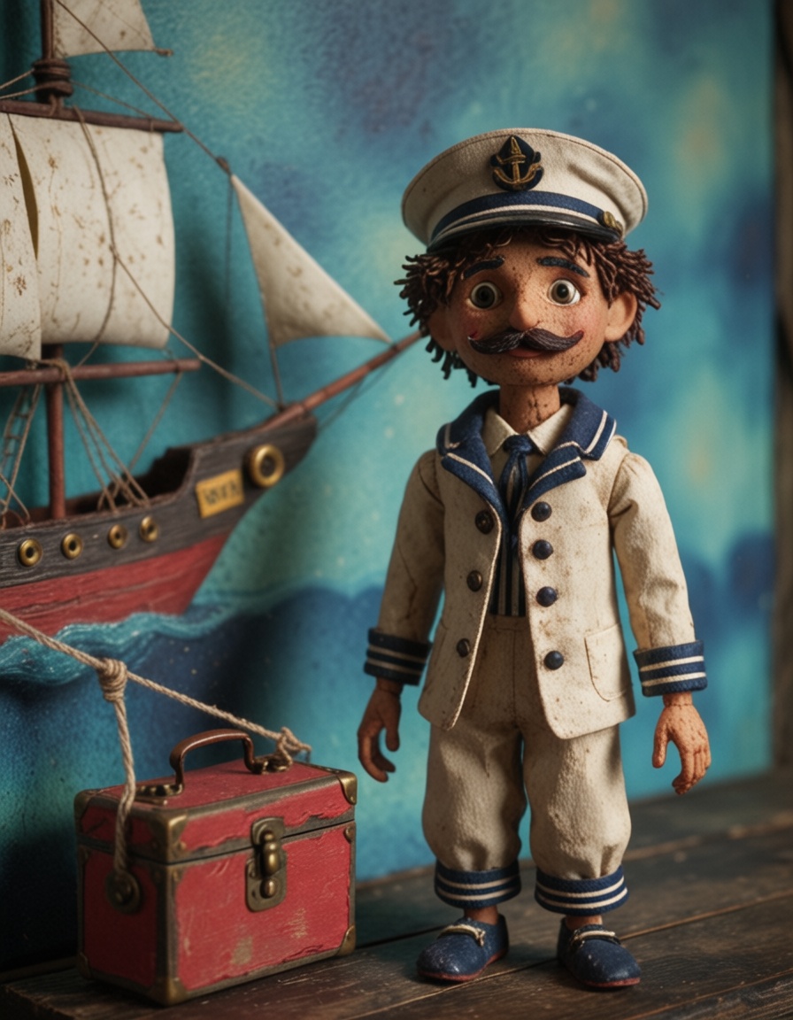 ehstopmotion,  a sailor in the ship,  sea on Tensor.Art