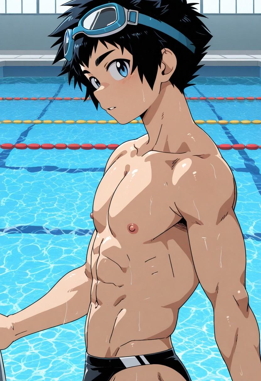 Anime male character,  1male,  solo male focus on Tensor.Art