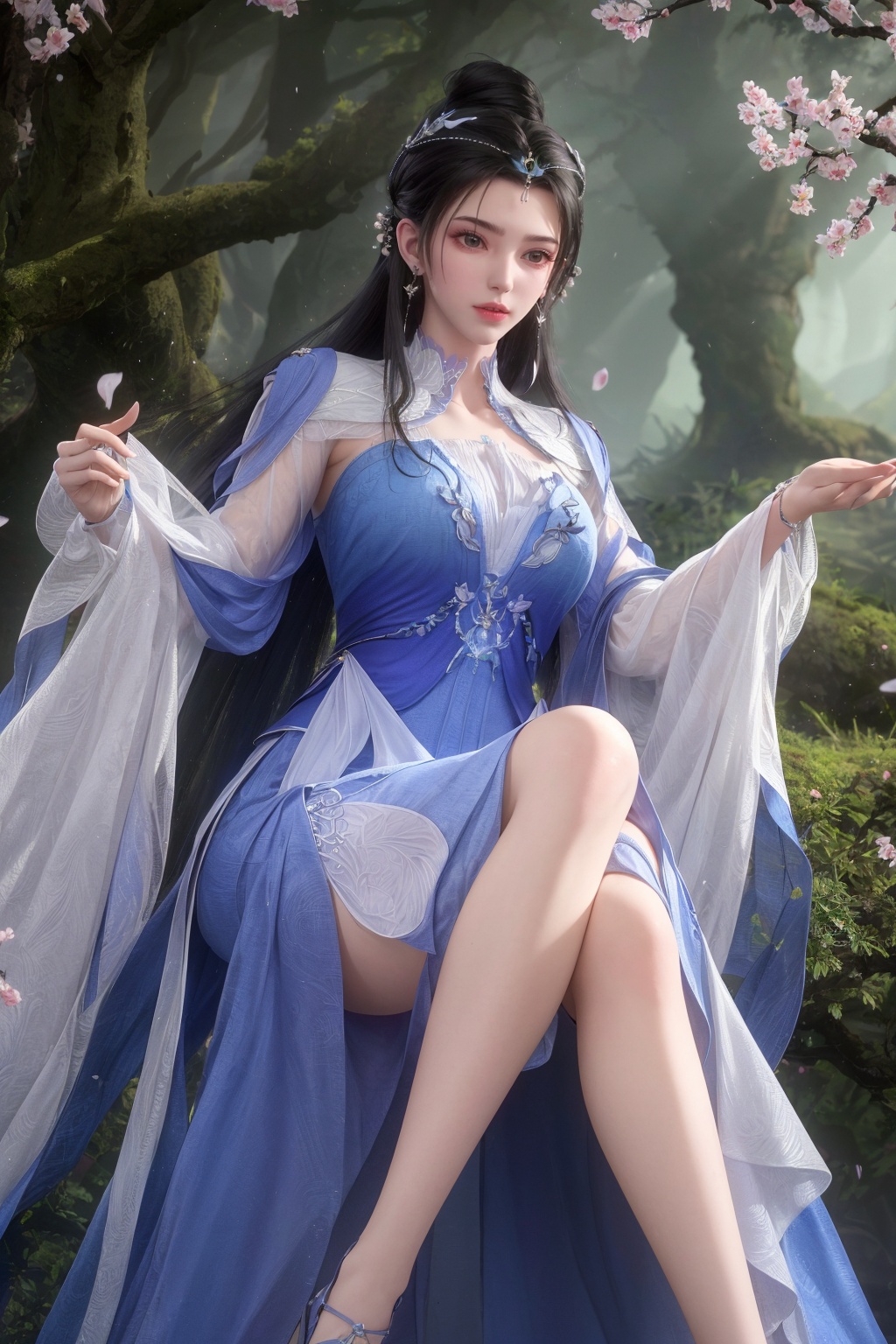masterpiece,  highest quality,  crossed legs on Tensor.Art
