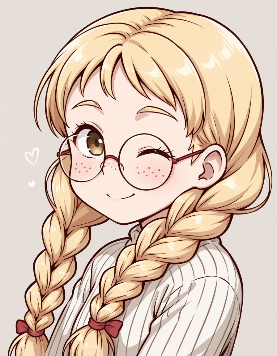 kstyle,  1girl,  wink on Tensor.Art