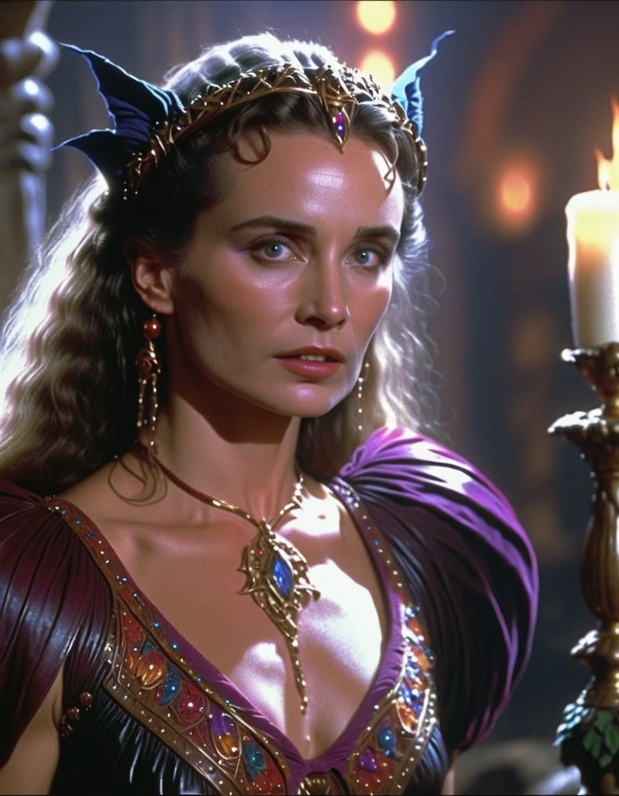 cinematic still 80sdarkfantasylora,  1woman . emotional,  harmonious on Tensor.Art