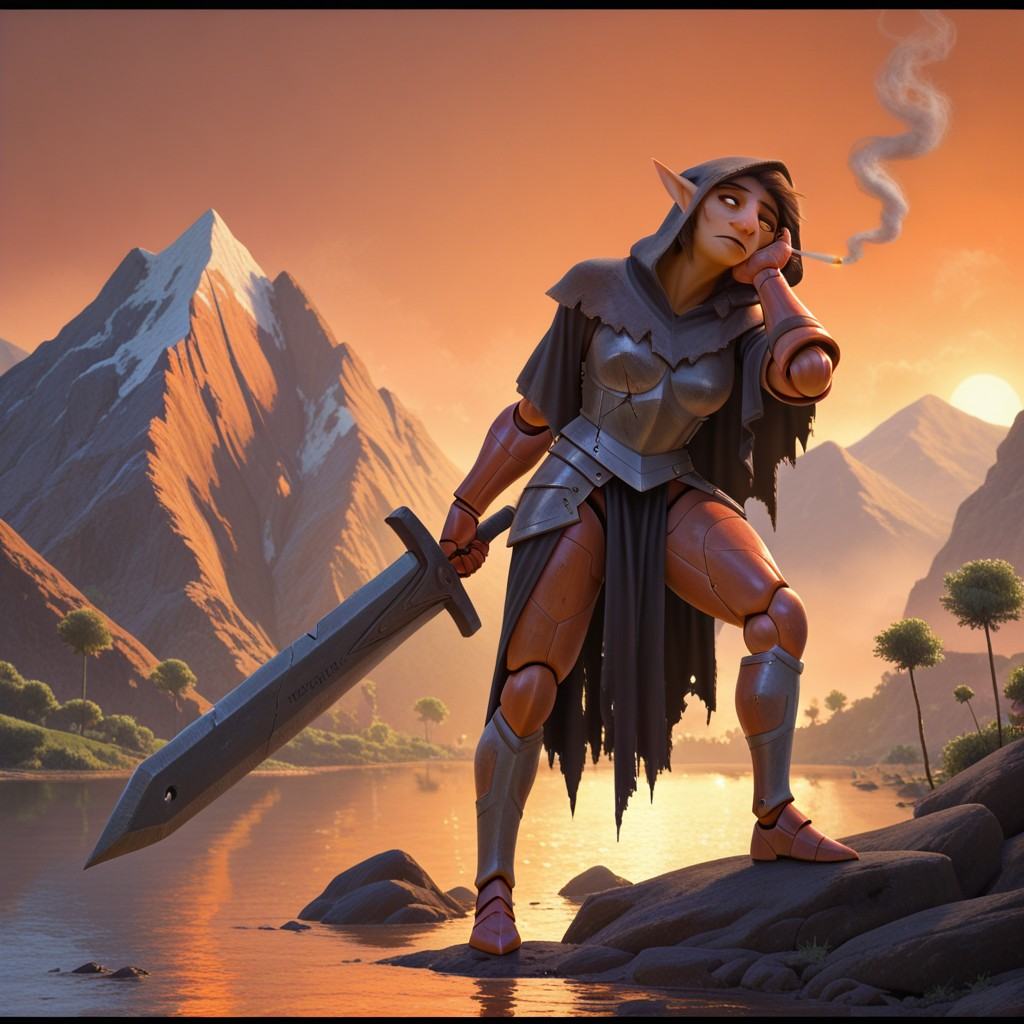 1girl,  solo,  digital illustration on Tensor.Art