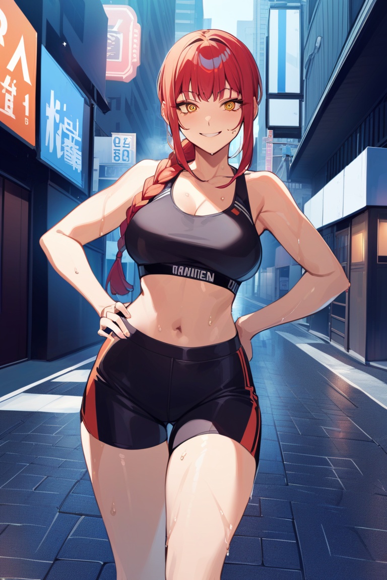 solo,  1girl,  makima on Tensor.Art