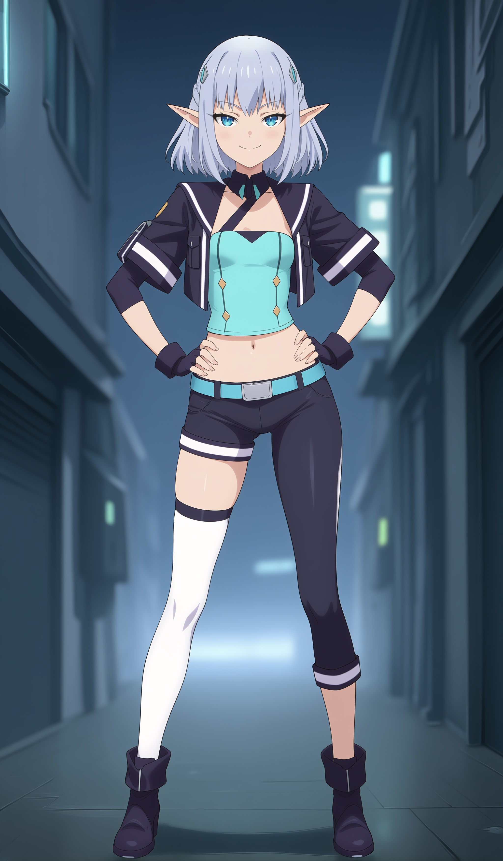 elma(reborn-space-mercenary),  1girl,  solo on Tensor.Art