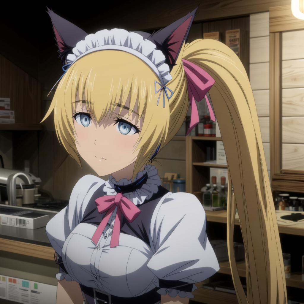 Mayurimaid,  maid,  cat ears on Tensor.Art