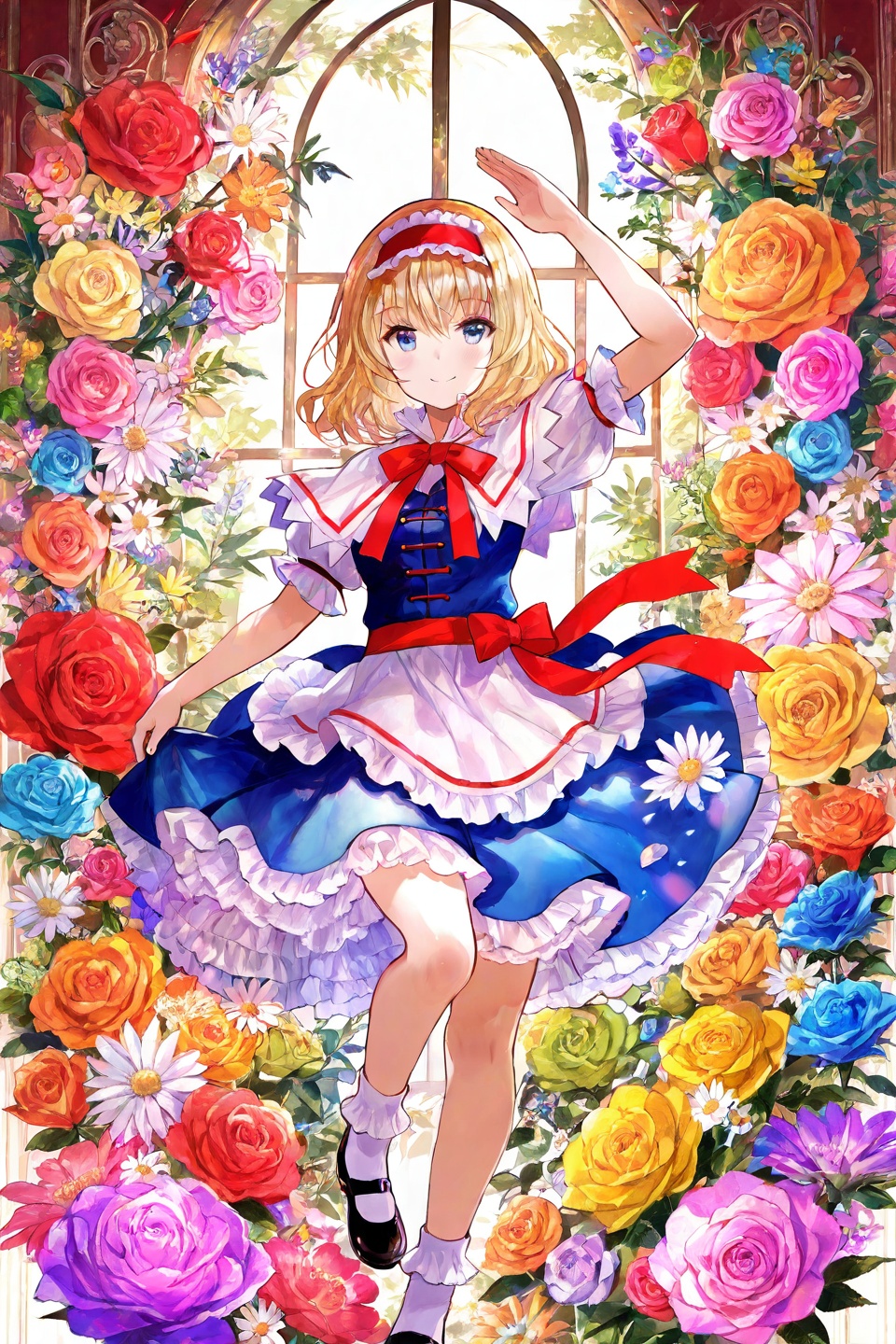FujiChoko Style,  alice margatroid,  flower on Tensor.Art