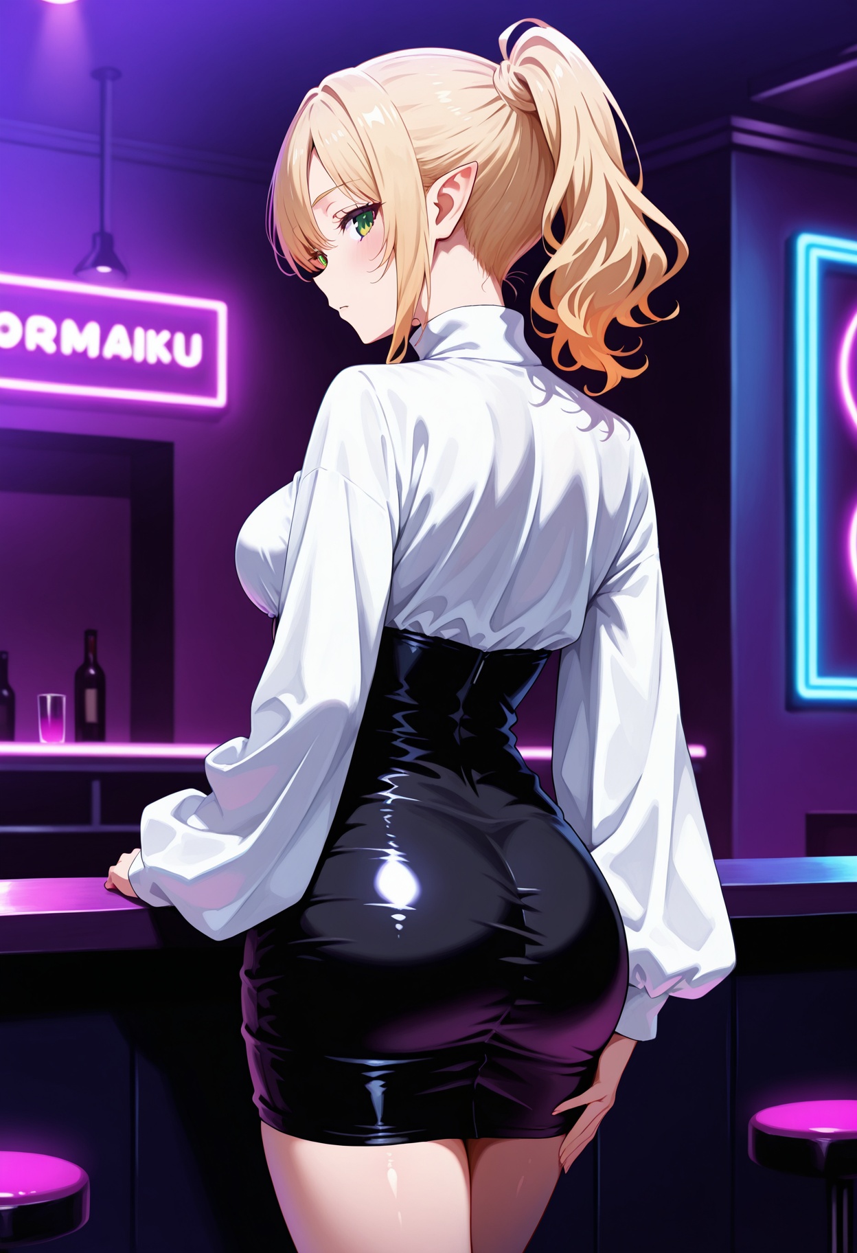 nightclub,  dark,  neon light on Tensor.Art