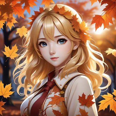 (((sunset))), flat color, Golden ratio, {masterpiece:1.5}, {extremely detailed CG unity 8k wallpaper:1.5}, {Grim expression:1.2}, {1girls:2}, {full body:1.8}, {cry, smile:1.8}, The wind blows the maple leaves, extremely detailed maple leaf, {extremely detailed eyes:1.5}, {extremely beautiful detailed anime face:1.5}, black hair, {cute animal face:1.5}, {extremely delicate and beautiful girls:1.4}, blue eyes,{glowing eyes, blank stare:1.5}, {backlight:2}, body is turning into maple leaves, {flowing maple leaf background:1.4}, {depth of field:2}, Red light, extremely detailed sky, clothes with maple leaf, {Maple tree background:1.5}, body with maple leaf , floating hair with maple leaf, looking at viewer, maple leaf forground, hair with maple leaf, {flowing hair:1.2}, The picture fills the canvas, {flowing:1.2}, dynamic angle