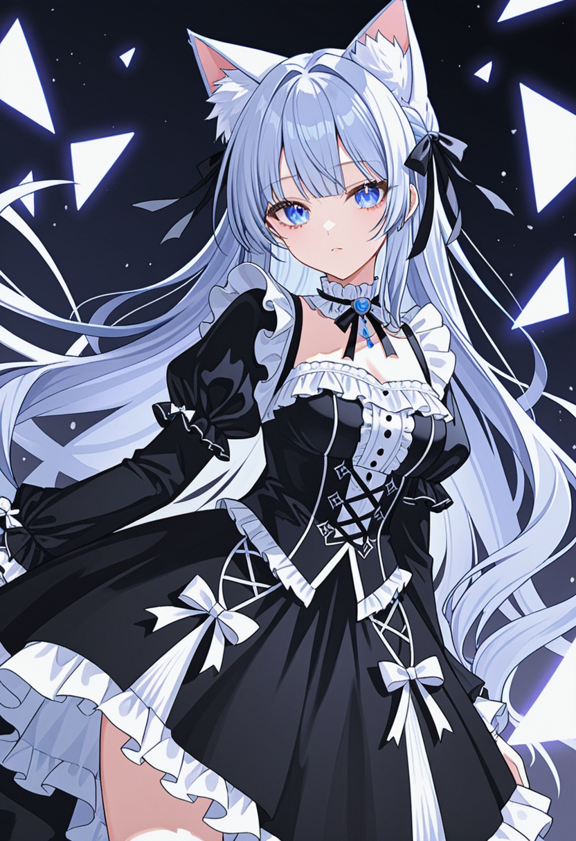 1girl,  solo,  very long hair on Tensor.Art