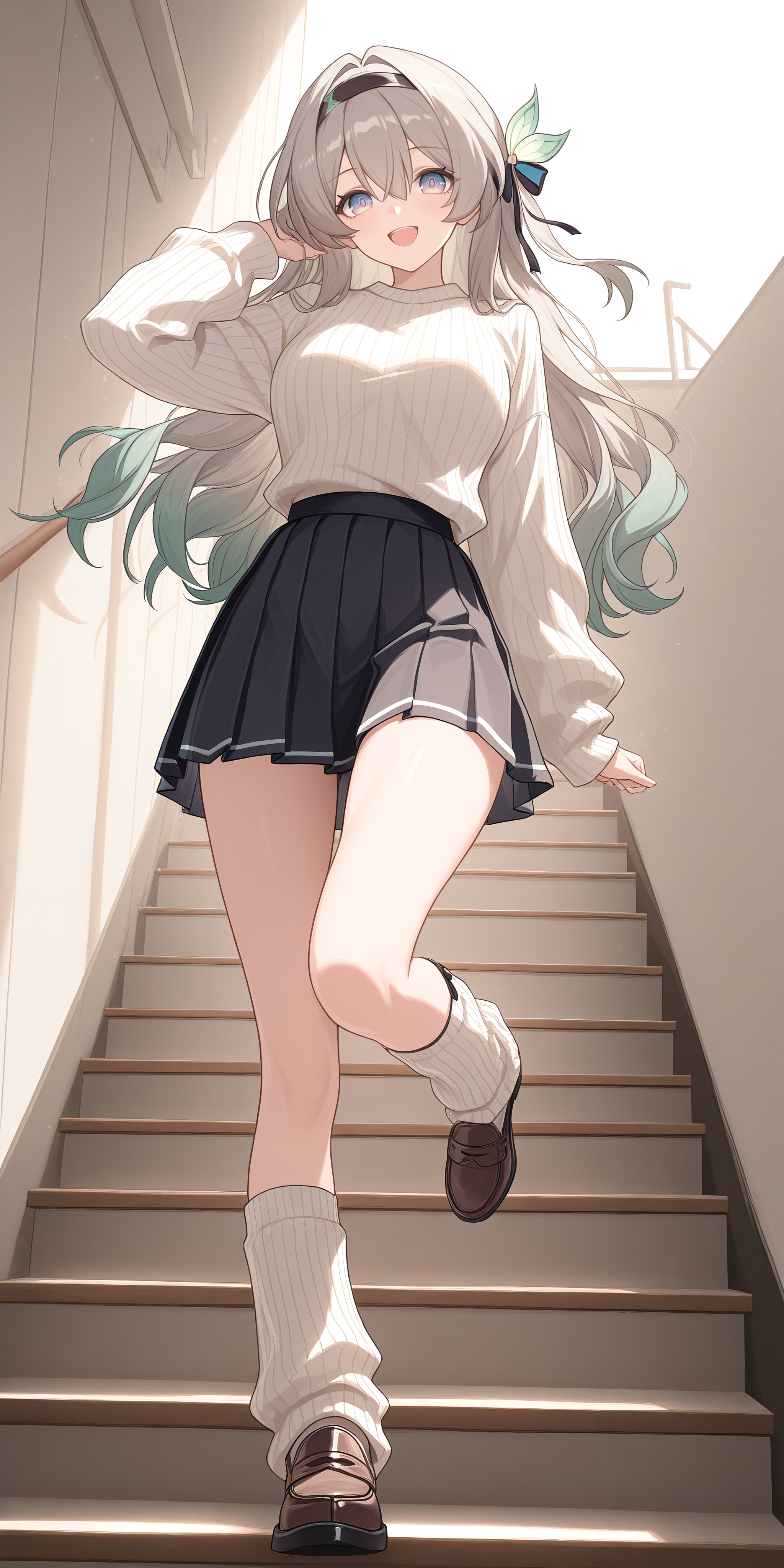 firefly(hsr),  1girl,  grey hair on Tensor.Art
