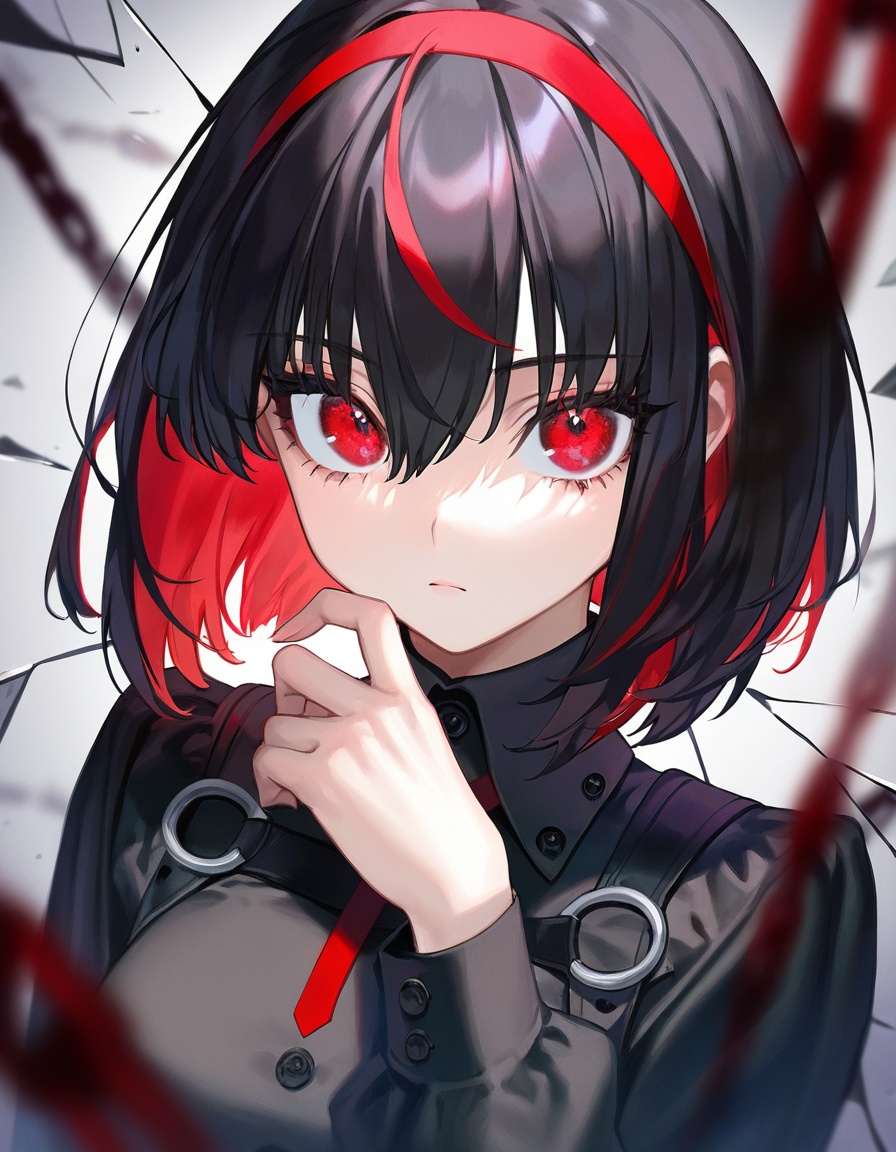 solo,  1girl,  chain on Tensor.Art