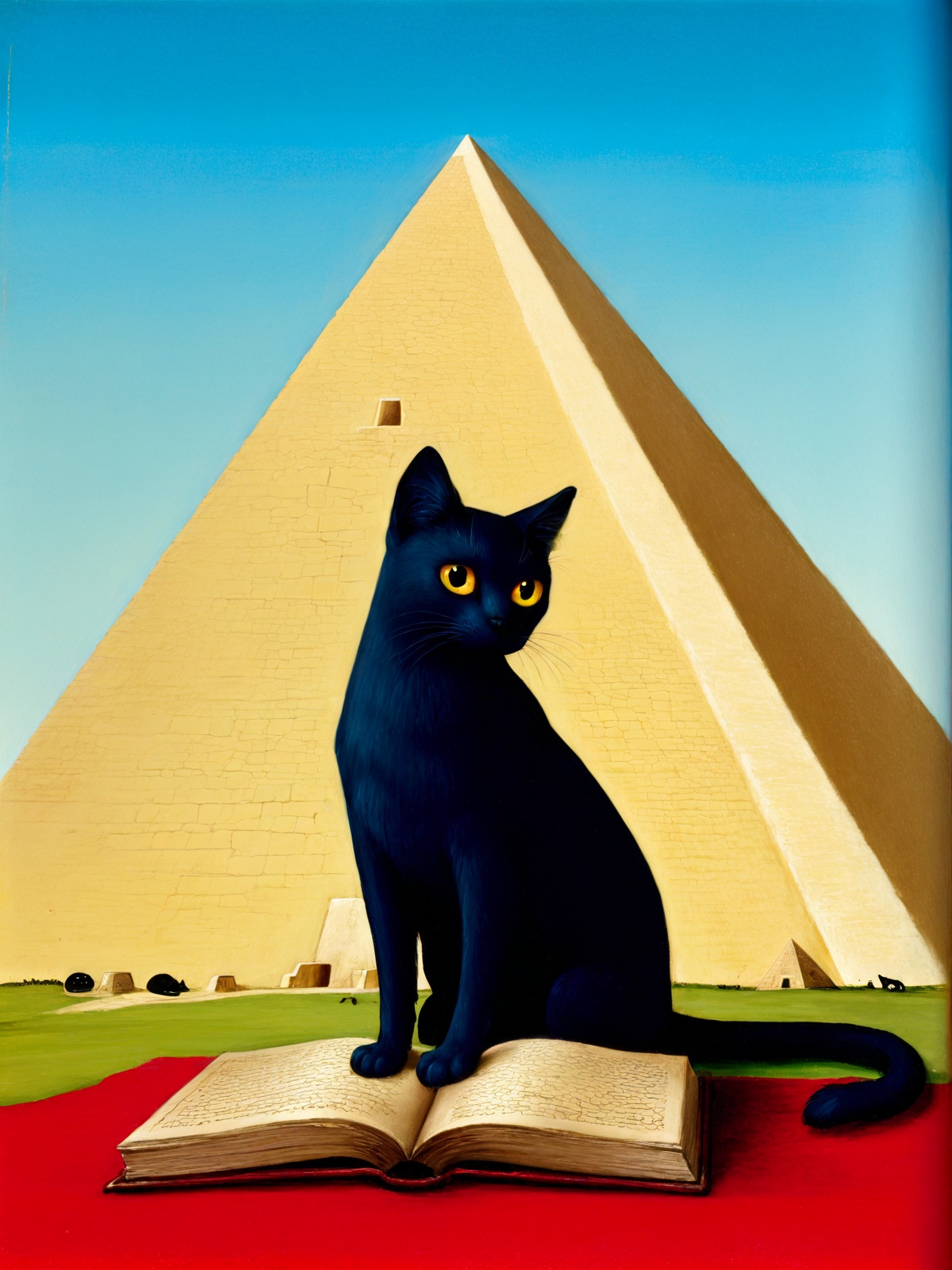 black cat,  monster,  looking at viewer on Tensor.Art