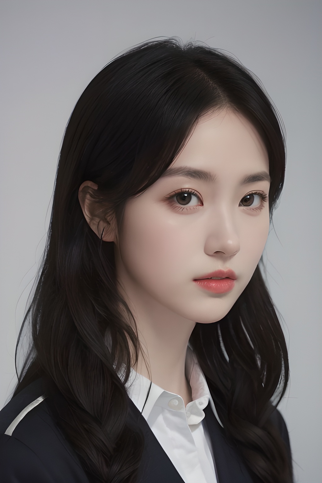 <lora:0807_06:0.7>,simple background,adapted_uniform,, 1girl,realistic,masterpiece, best quality, photorealistic, HDR,detail