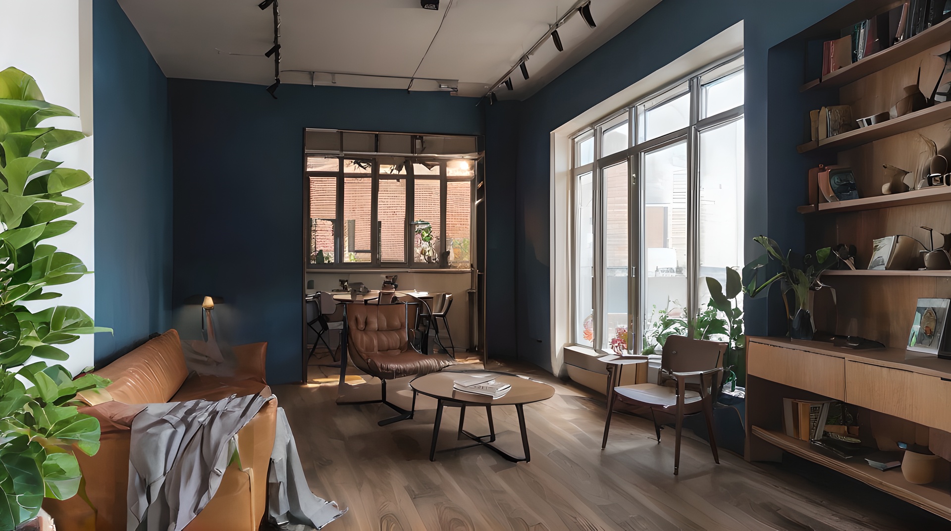 <lora:gongyefeng XL1.0-000008:1>,gongyefeng,, no humans,window,table,couch,indoors,chair,wooden floor,vase,cup,lamp,potted plant,book,flower,shelf,plant,masterpiece,8K,reality,day,incredibly absurdres,huge filesize,