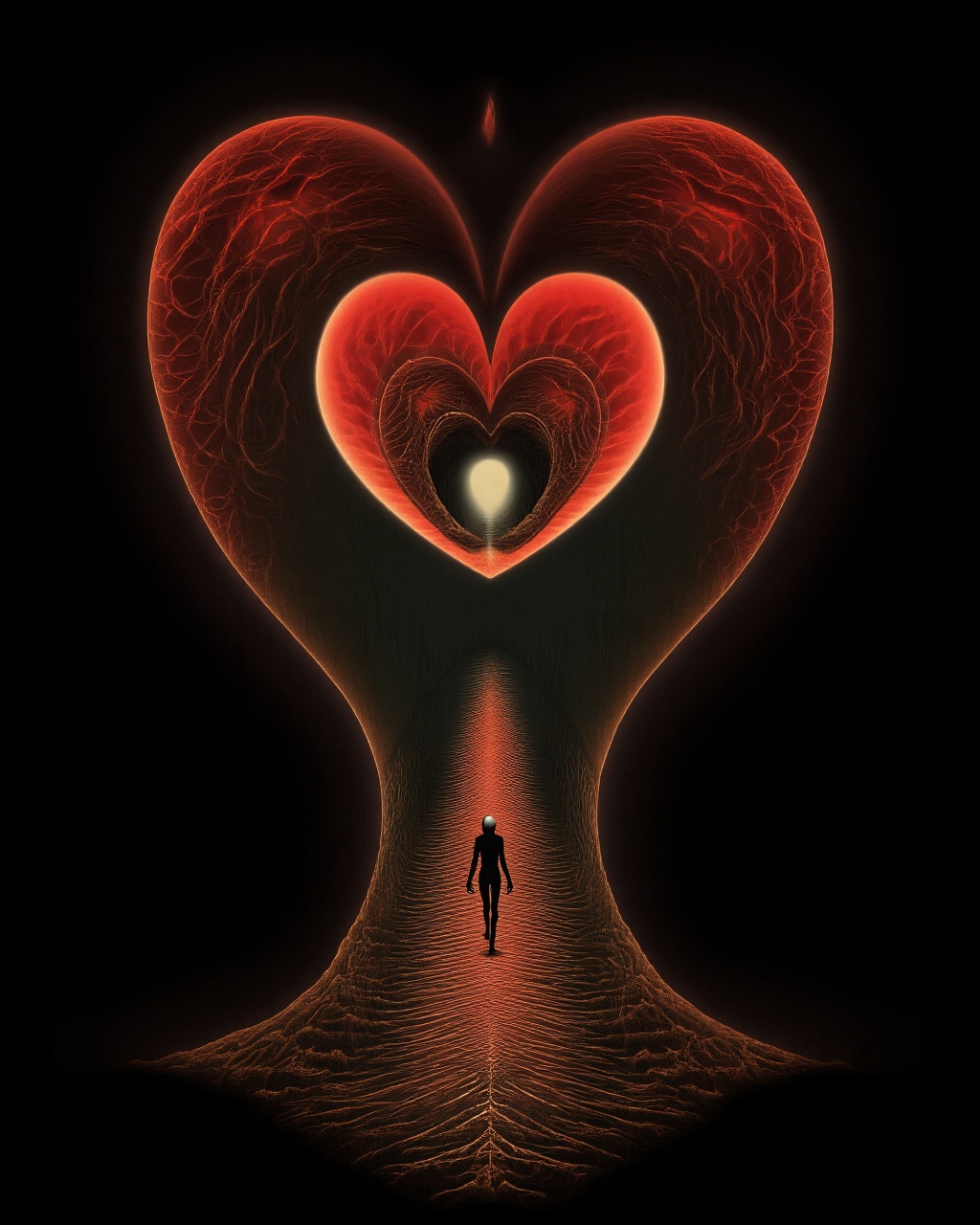 inside of the heart of someone damned,  someone with nothing to offer,  and full of sins on Tensor.Art