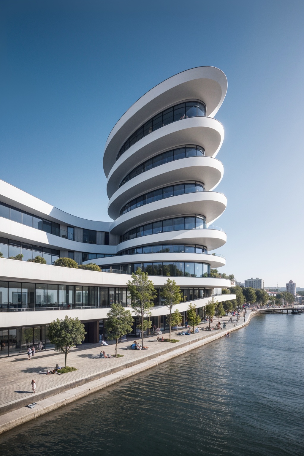 UIAMIR,mir style,Best quality,masterpiece,realistic,architecture,outdoors,photo realistic,super detailed,curved_architecture,curved_archi,seaside,<lora:UIAMIR2.0:0.5>,