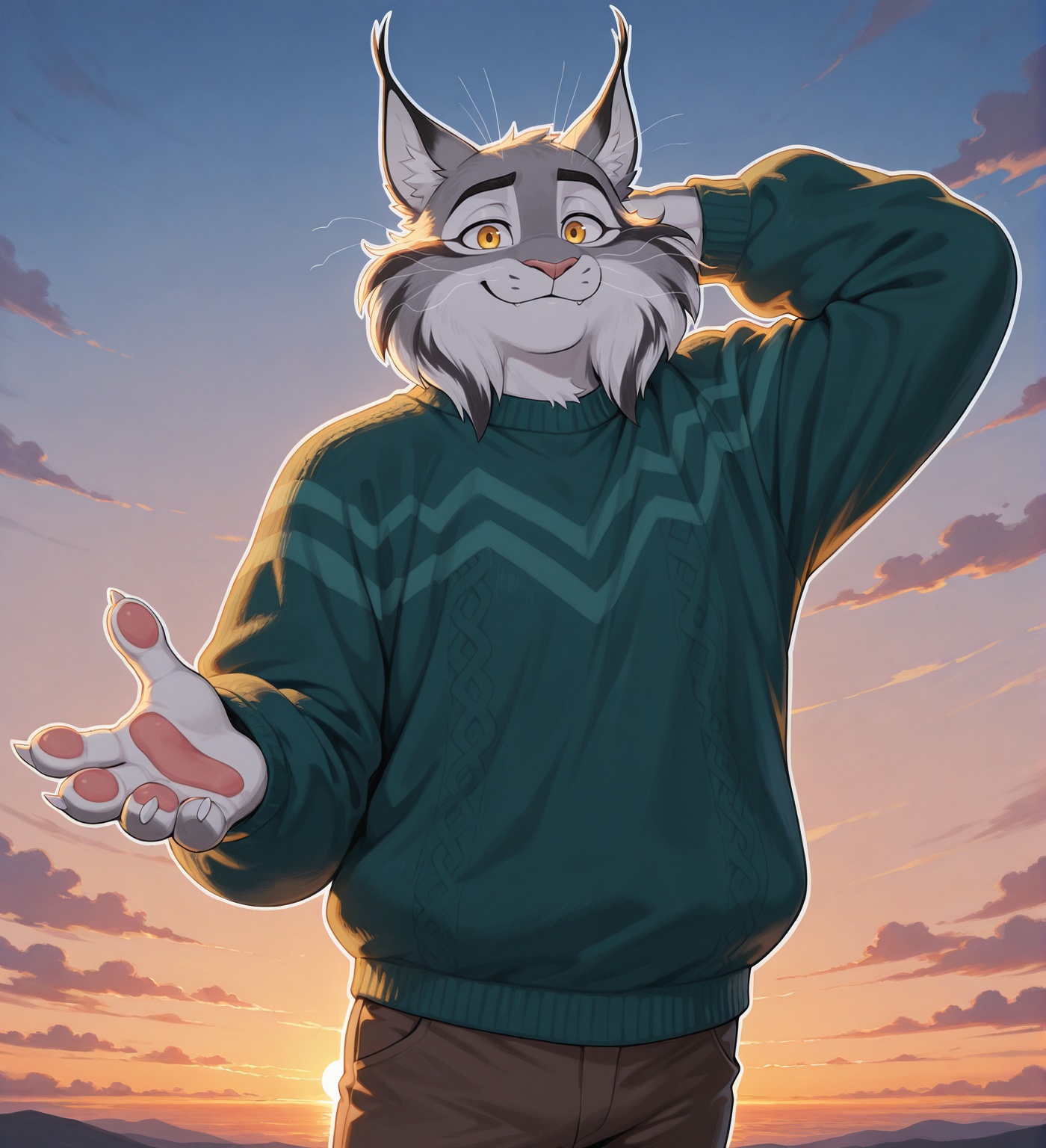 pawbert lynxley,  canadian lynx,  1boy on Tensor.Art