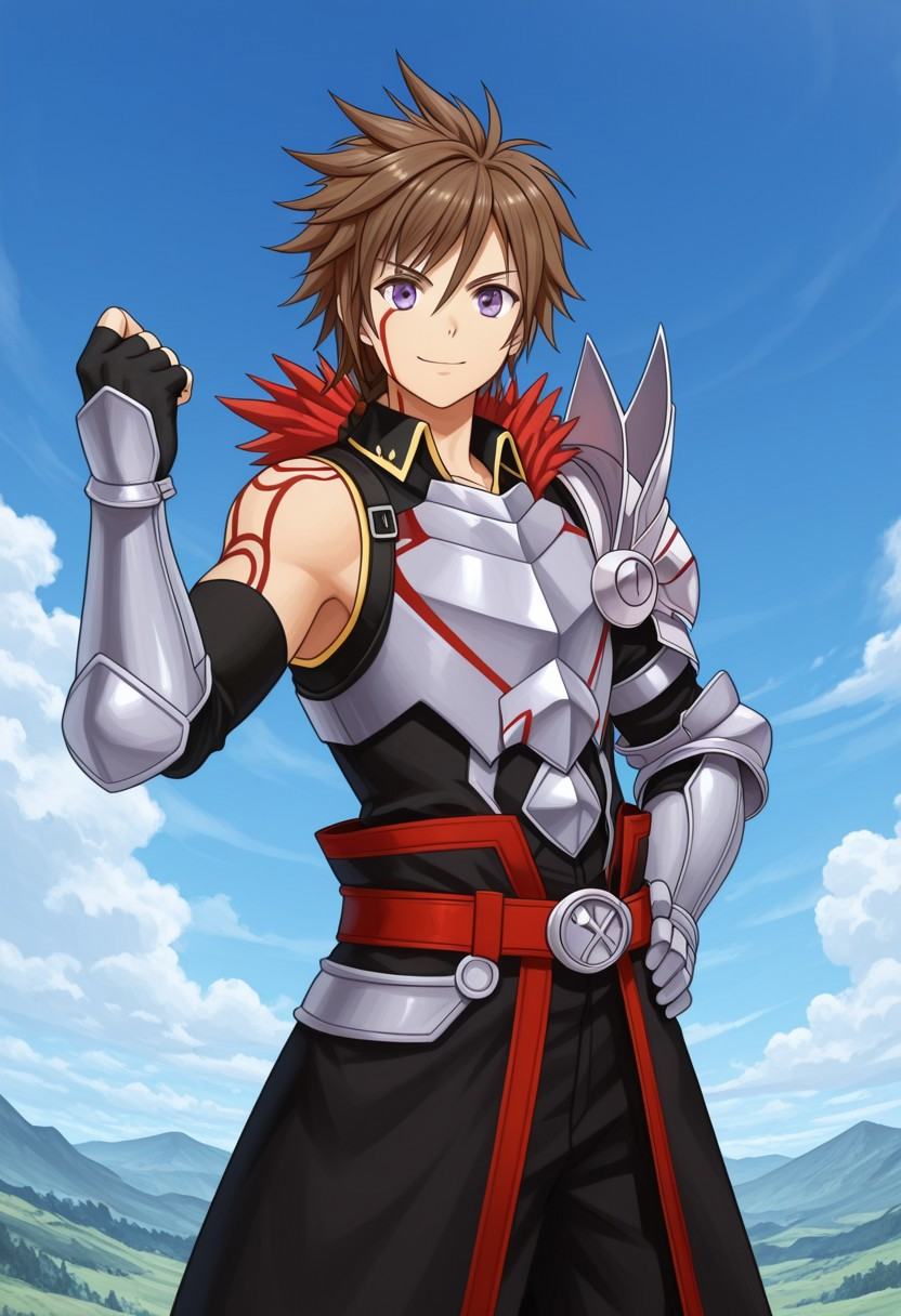 Anime,  solo male,  male focus on Tensor.Art