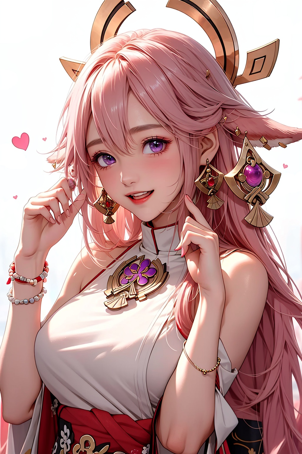 a shen zi,  1girl,  pink hair by 泊T.T on Tensor.Art
