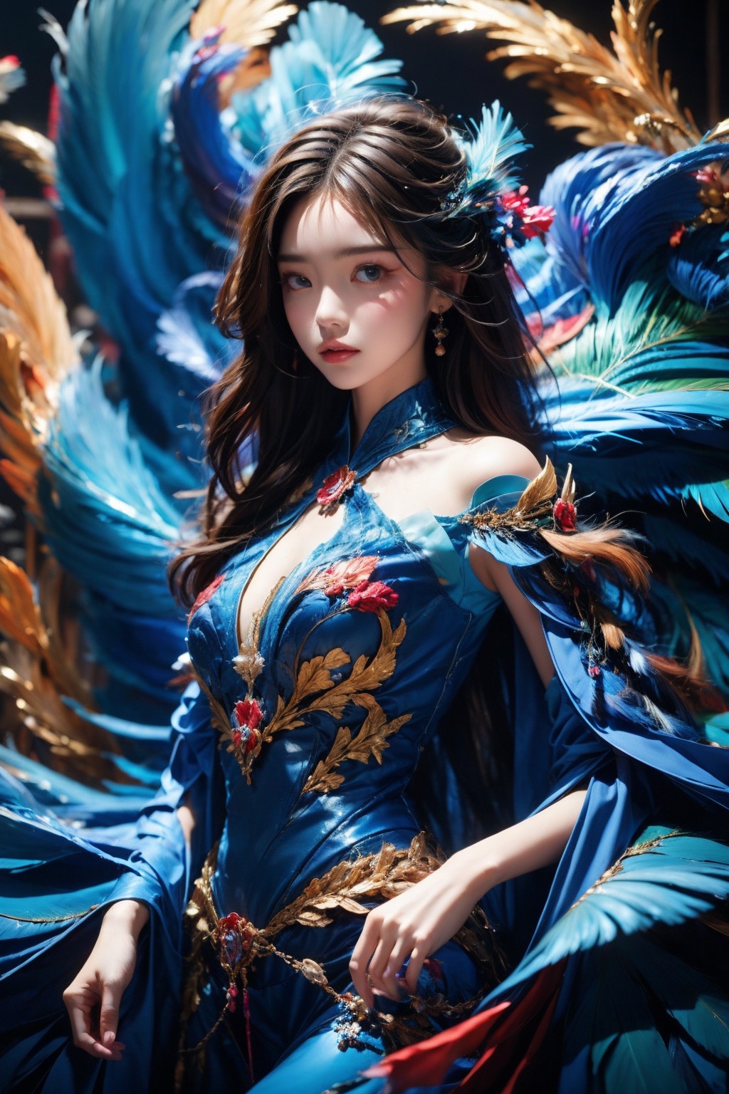 1girl,feather,<lora:Again_Style:1>