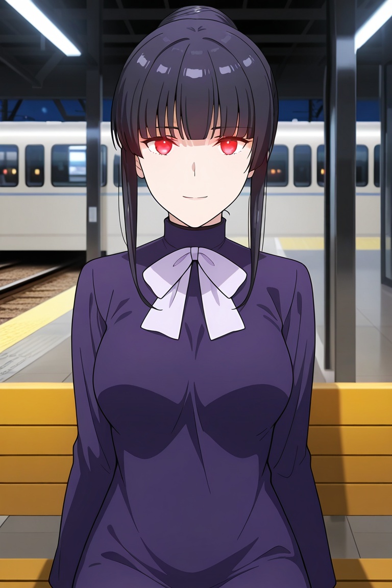 Miya,  solo,  blunt bangs on Tensor.Art
