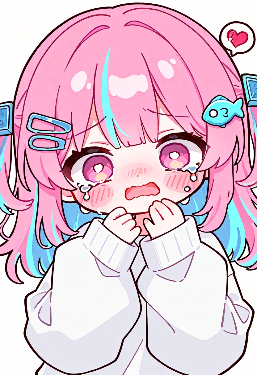 1girl,  multicolored hair,  solo on Tensor.Art