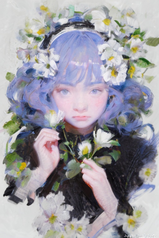Portrait front,1 girl,masterpiece,highest quality,high quality,<lora:tet2:0.8>,realistic photo,(blurry:0.5),(coupy pencil:0.3),brush strokes,soft focus,eclectic,depth of field,blurry,
