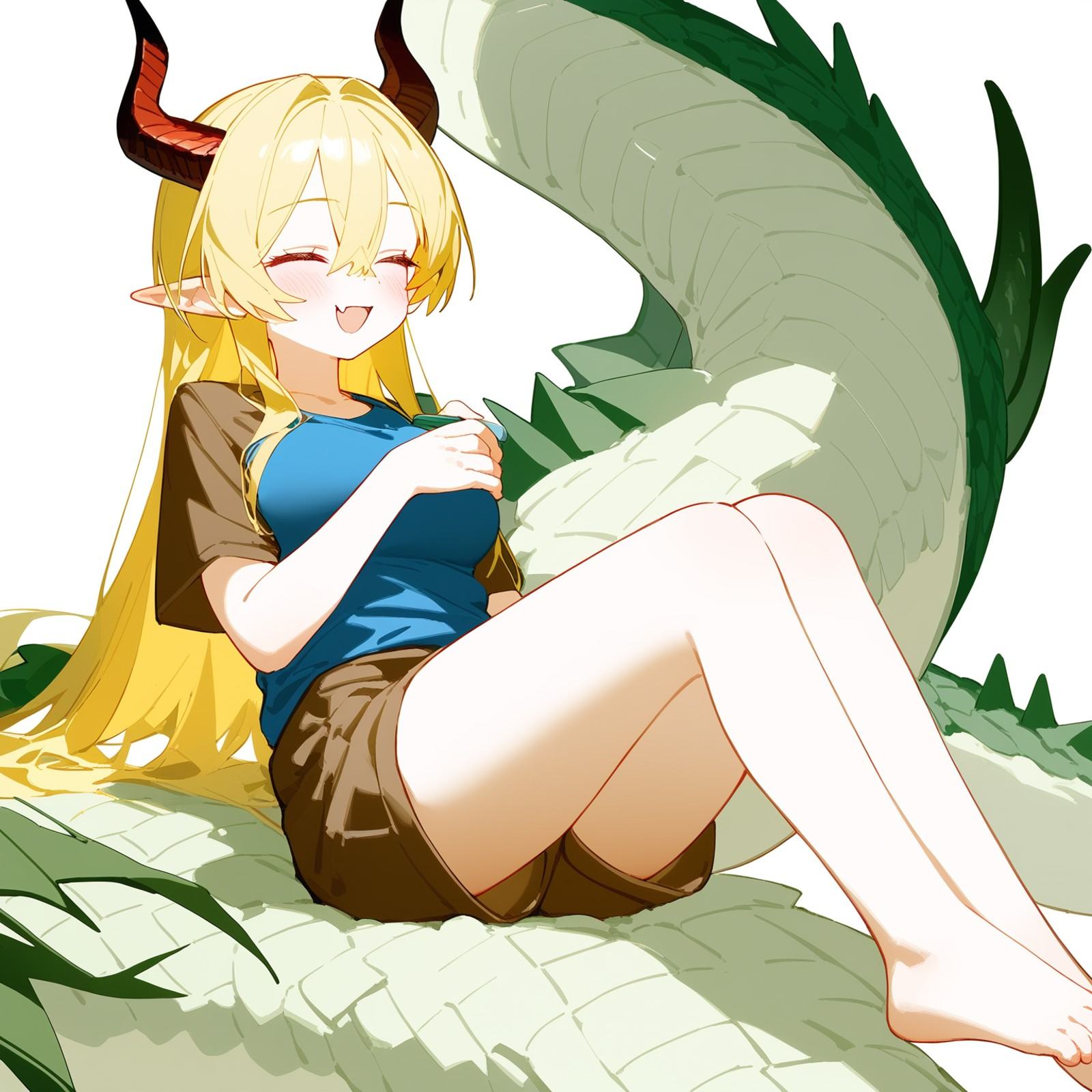 1girl,  solo,  dragon girl on Tensor.Art