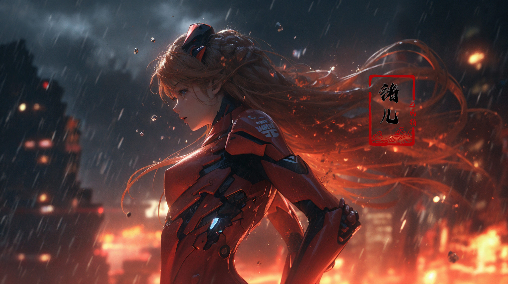 Epic CG masterpiece,  Asuka Langley Soryu,  hdr on Tensor.Art