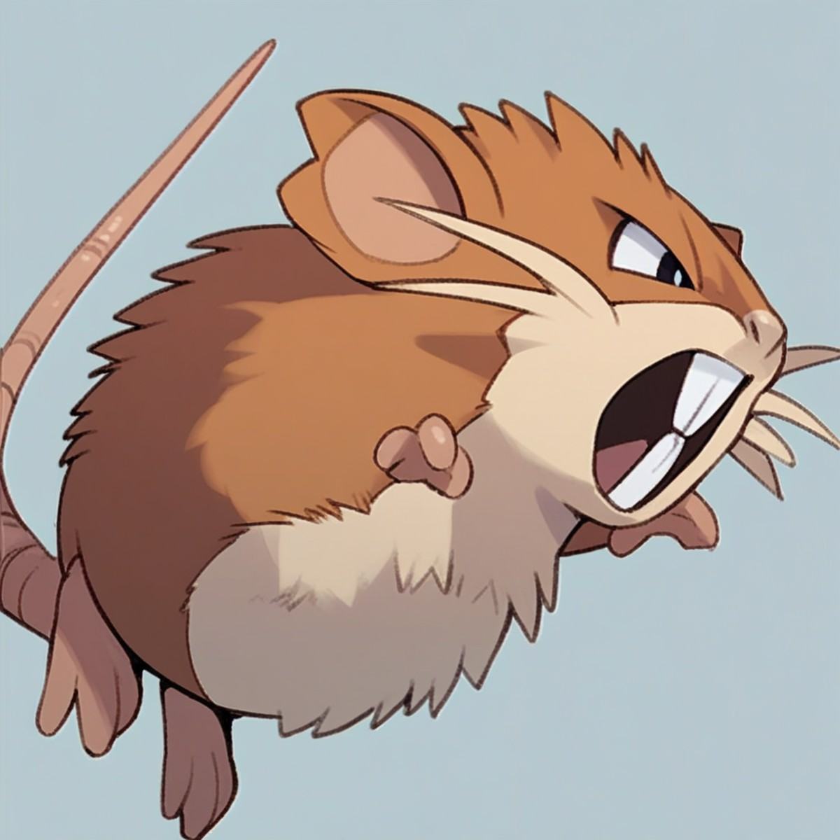 solo male,  raticate,  feral on Tensor.Art