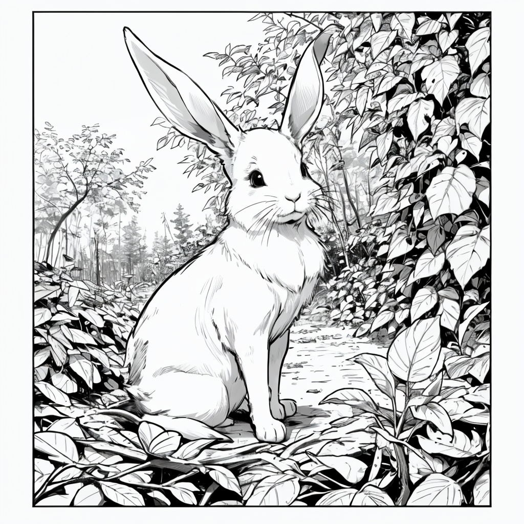 monochrome,  lineart,  white work on Tensor.Art