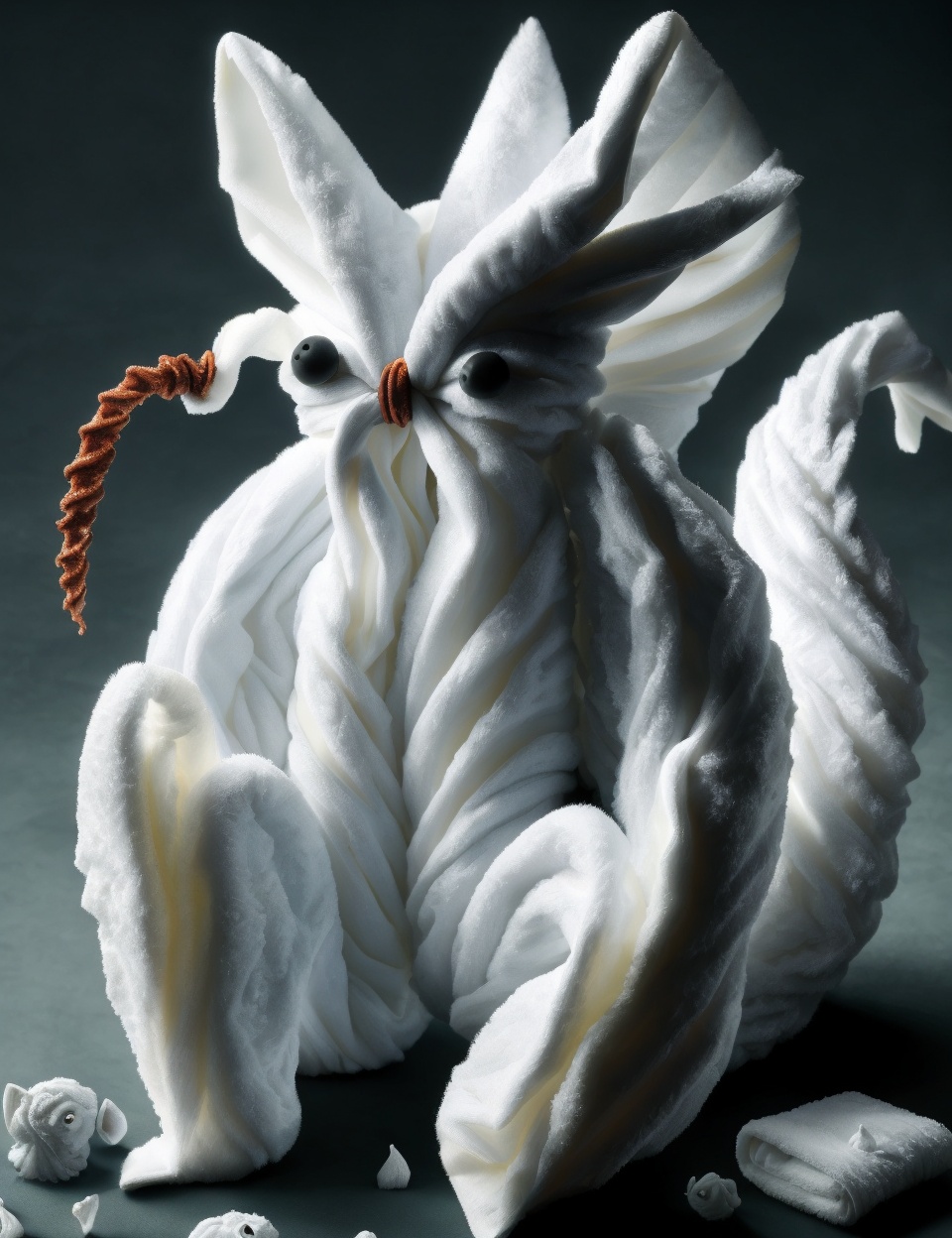 DonMT0w31 towel,  medium monstrous amorphous crisp tendril-laden soul,  clawed appendages by DonMischo on Tensor.Art