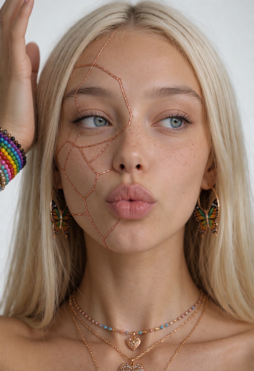 NoelleX,  long straight platinum-blonde hair with a clean center part,  smooth face-framing front sections on Tensor.Art