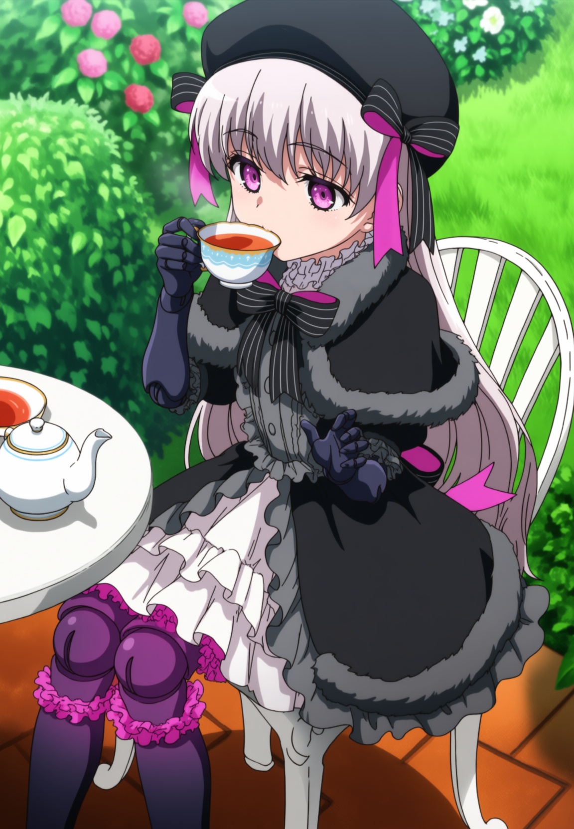 anime screencap,  anime coloring,  long hair on Tensor.Art