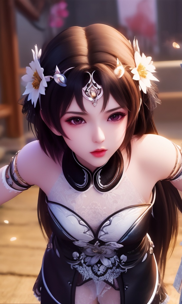 (,1girl, ,best quality, ),looking at viewer, <lora:406-DA-太一剑仙传-钟灵秀:0.8> ,ultra detailed background,ultra detailed background,ultra realistic 8k cg,, ,masterpiece, (( , )),, , , hyper blossom,    (()), (), ,,
