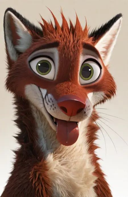 Zootopia_Artstyle,  wet fur,  latrans on Tensor.Art