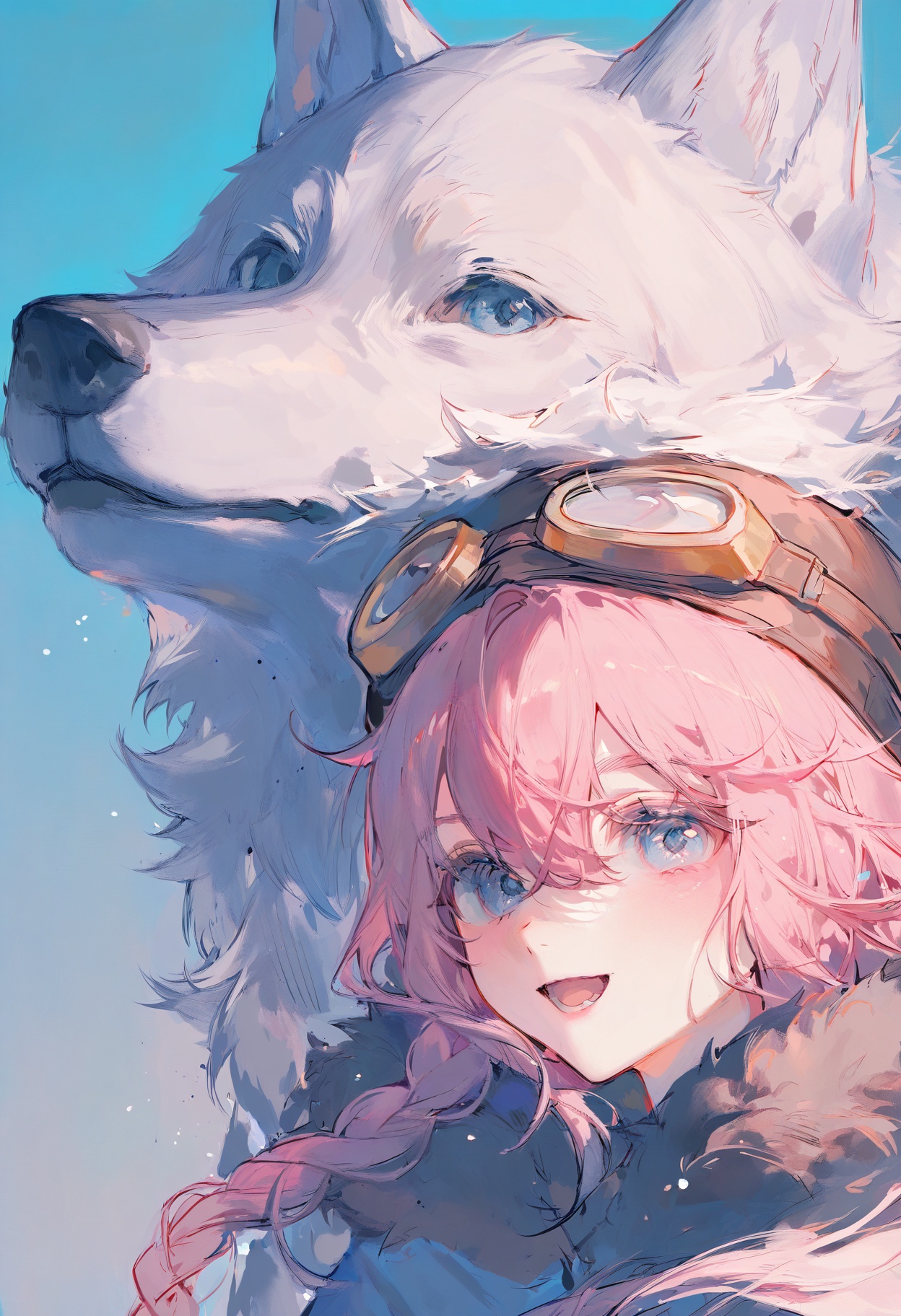 mochahuafengBREAK1girl,  wolf,  goggles on Tensor.Art