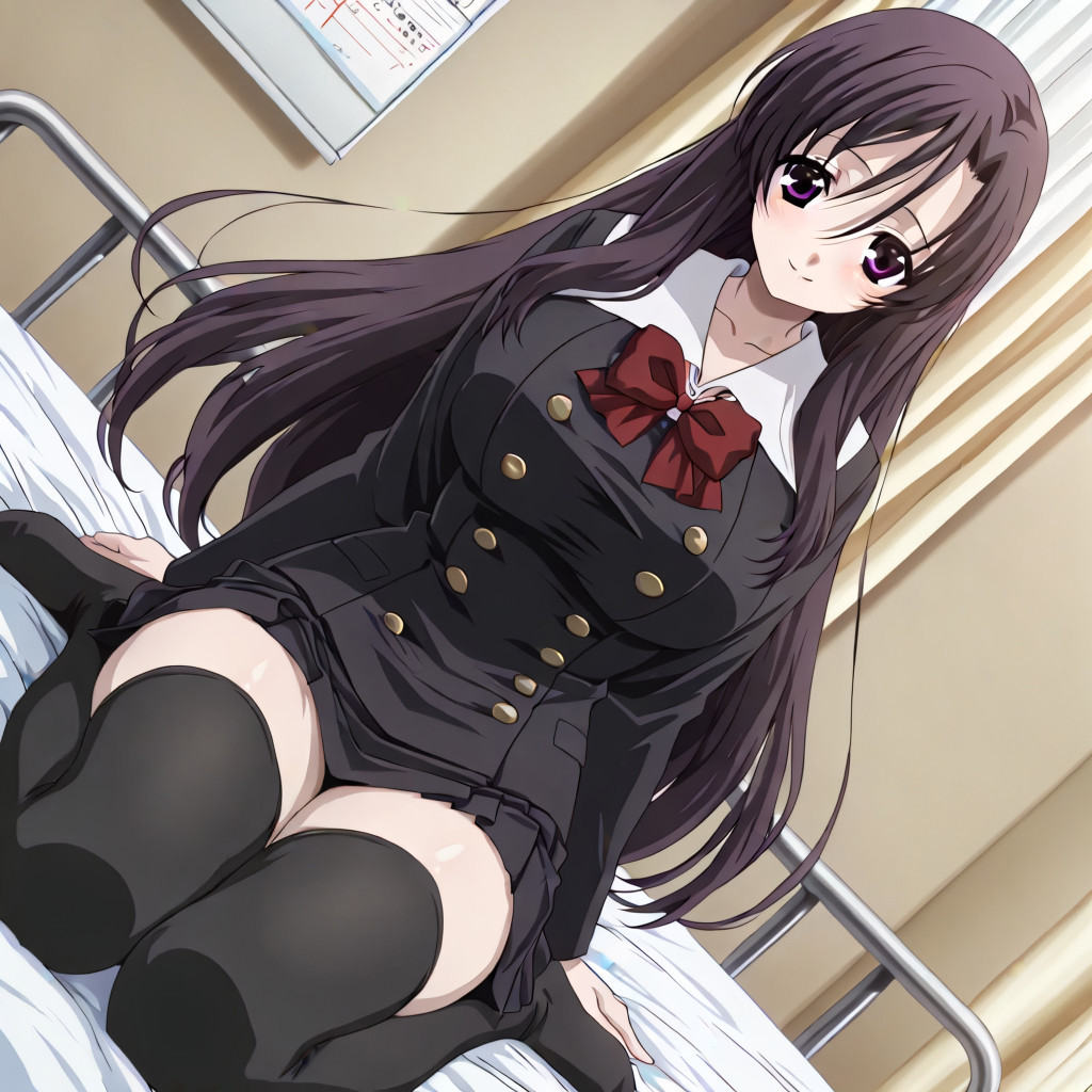 kotonoha_katsura,  purple eyes,  black hair on Tensor.Art