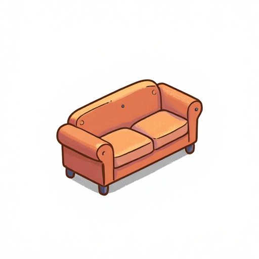 A sofa,white background.,