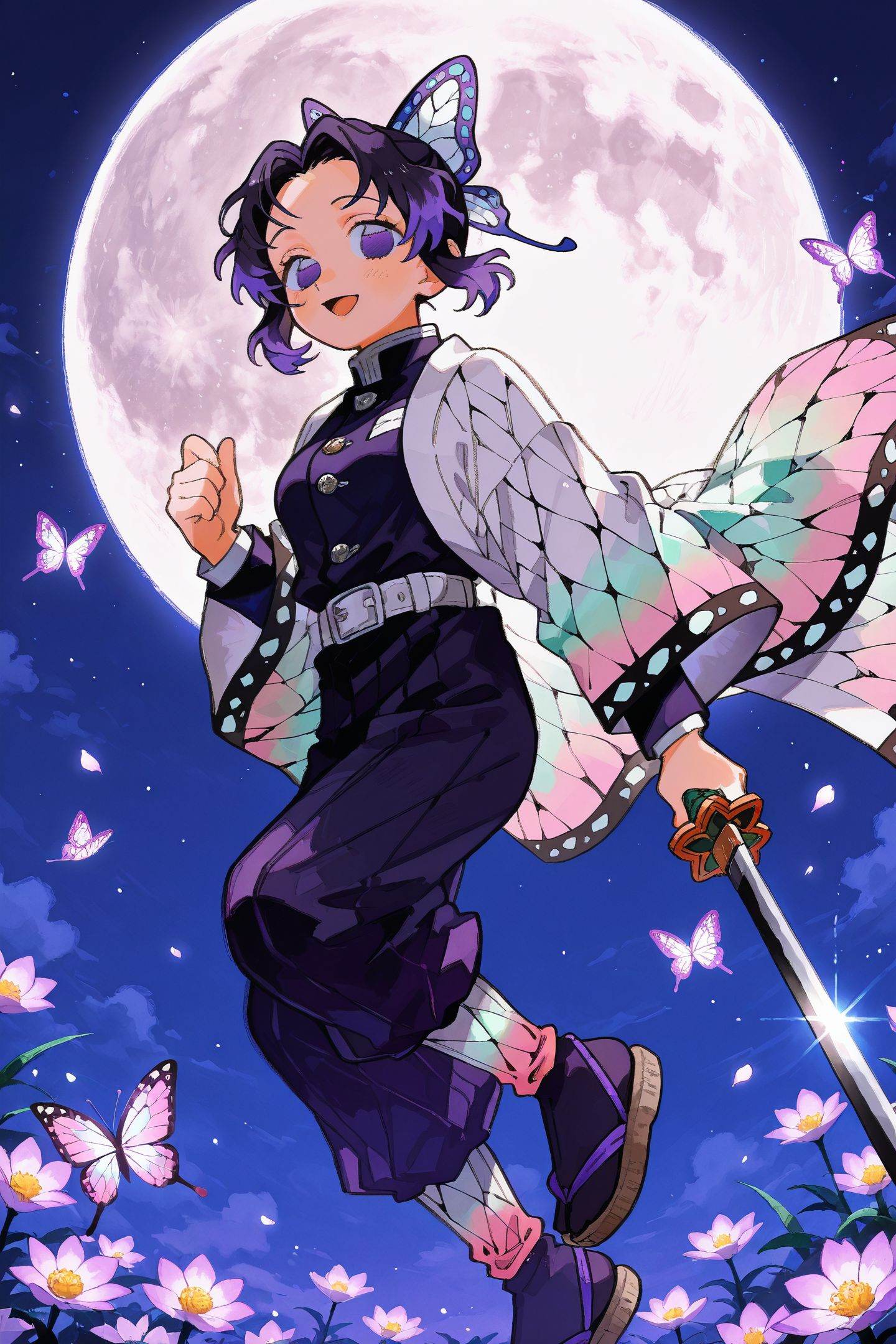 zettai22 Style,  1girl,  kochou shinobu on Tensor.Art
